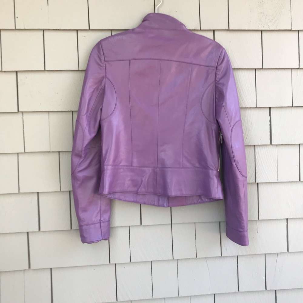 Authentic Lamb Leather Biker Jacket - image 7